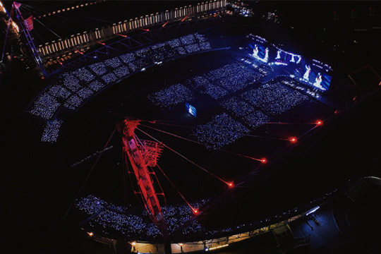 又一舞台奇迹！k1十年体育品牌LED锥形屏燃爆2024张韶涵巡演现场 